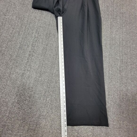 Pretty Garden Pants Womens XL Black Pleated Relaxed Fit Wide Leg Elastic Waist - Picture 5 of 13